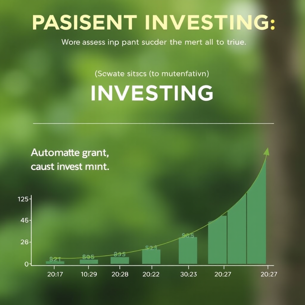 Infografika pasivního investování s automatickými převody a růstem investic v čase